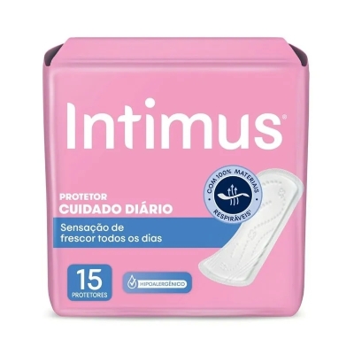 Protetor Diário Intimus Cuidado Diário 15 Unidades