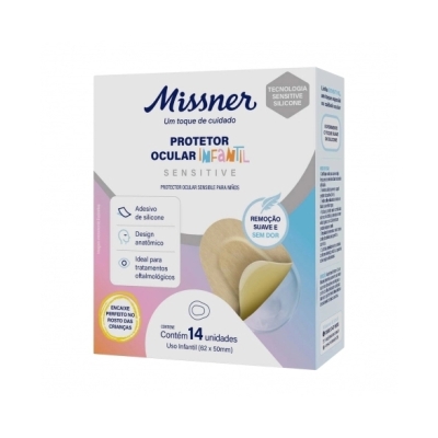 Protetor Ocular Missner Silicone Infantil 14 Unidades 