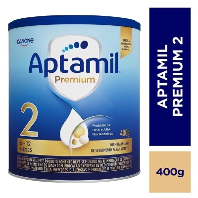 Fórmula Infantil Aptamil Premium 2 Danone 6 a 12 meses 400g