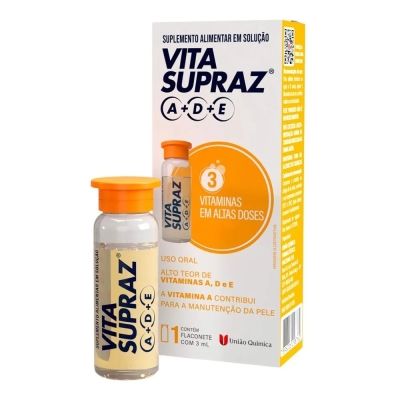 Suplemento Alimentar Vita Supraz A + D + E 1 Flaconete De 3ml - União Química