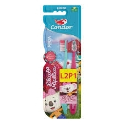 Escova Dental Condor Macia Lilica Ripilica Leve 2 Pague 1