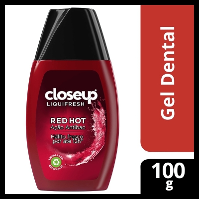 Gel Dental Closeup Liquidfresh Red Hot 100g