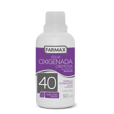 Agua oxig crem 40vol 90ml farmax