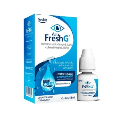 Acu Fresh G 5mg/ml + 9mg/ml Geolab Solução Oftálmica 15ml