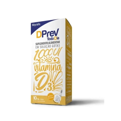 Vitamina D 1.000UI DPrev Todo Dia Frutas Gotas 10ml
