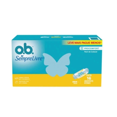 Absorvente Interno Ob Sempre Livre ProComfort Médio 16 Unidades