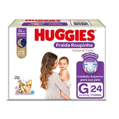 Fralda Huggies Natural Care Roupinha G 24 Unidades 