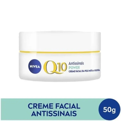 Creme Facial Dia Antissinais Nivea Q10 Power Pele Mista a Oleosa FPS 30 50g