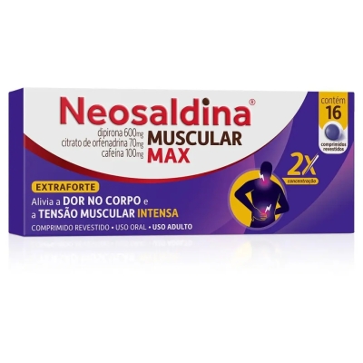 Neosaldina MAX Analgésico e Relaxante Muscular 16 Comprimidos