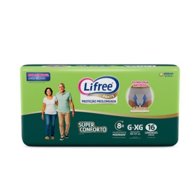 Fralda Geriátrica Lifree Super Pants 16 Unidades G/Xg