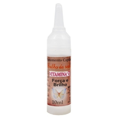 Ampola vitamina a 10ml brilho da seda