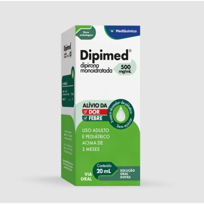 Dipimed Dipirona Monoidratada 500mg/ml Solução Gotas 20ml
