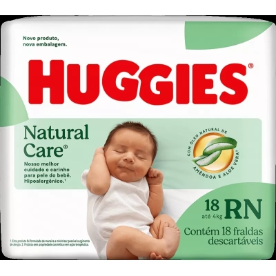 Fr huggies natural care mega rn 18 un