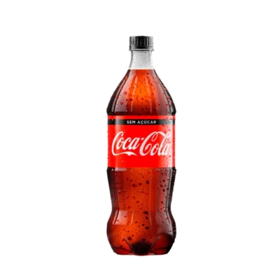 REFRIGERANTE SEM AÇÚCAR COCA-COLA GARRAFA 1L