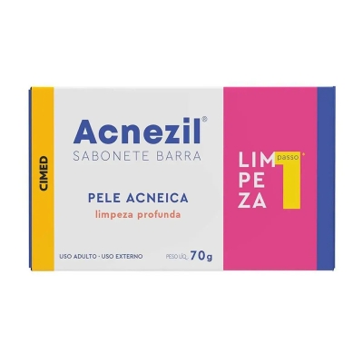 Sabonete Facial em Barra Acnezil Pele Acneica 70g