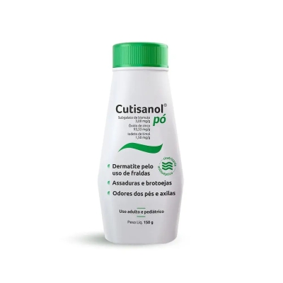 Cutisanol Subgalato de Bismuto 3mg/g + Óxido de Zinco 93,33mg/g + Iodeto de Timol 1,50mg/g Pó 150g