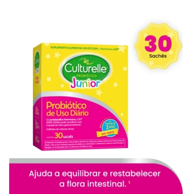 Probiótico Culturelle Junior Sem Açúcar 30 Sachês