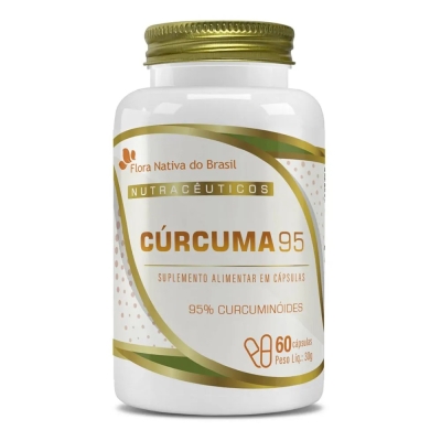 Curcuma 95% Curcuminoides 500mg 60 Capsulas - Flora Nativa