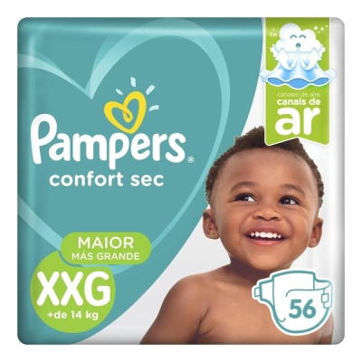 Fr pampers confort sec super bag xxg 56 un