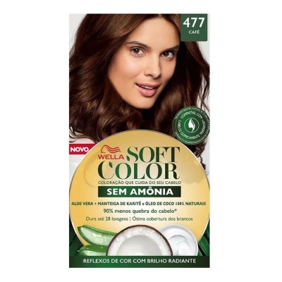 Tinta de Cabelo Semi-Permanente Soft Color - 477 Café