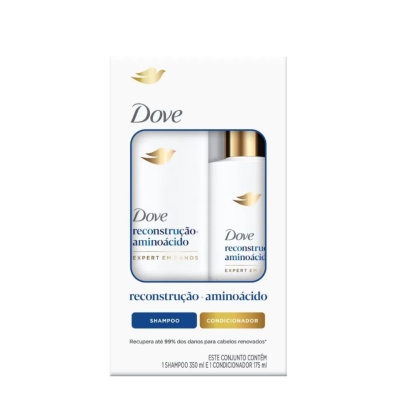 Kit Dove Reconstrução Shampoo 350ml + Condicionador 175ml