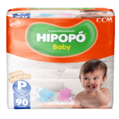 Fralda Hipopo Baby Mega P 90 Unidades
