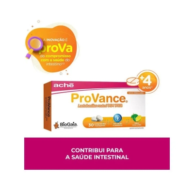 Probiótico ProVance 108 UFC Lima-Limão 30 Comprimidos