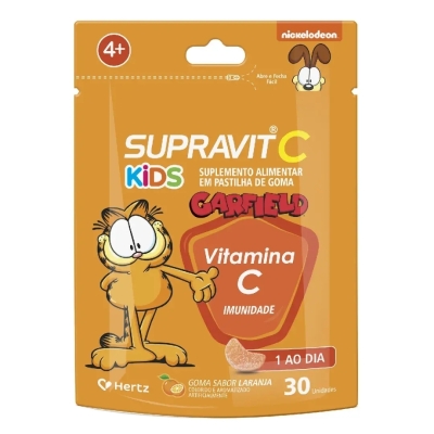 Vitamina C Supravit C Kids Laranja Infantil 30 Gomas