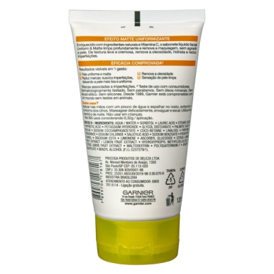 Sab liq facial garnier antiolios 120ml