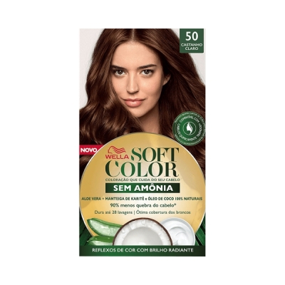 Tint soft color kit 50 castanho claro 55g 