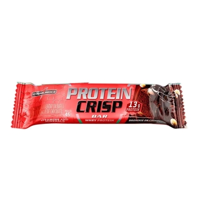 Barra de Proteína Crisp Bar Whey Protein Integralmedica Brownie de Chocolate 45g