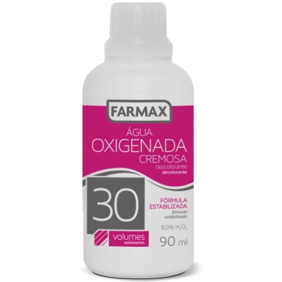 Agua oxig crem 30vol 90ml farmax