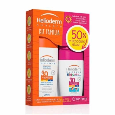 Kit helioderm familia fps30 200g+kids