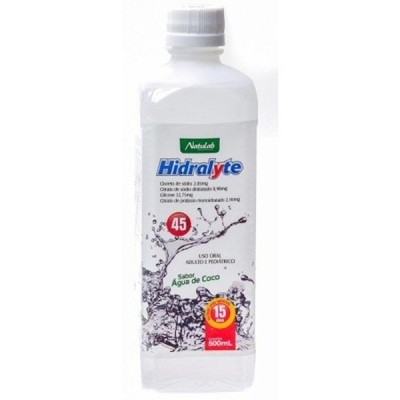 Hidralyte 45 agua de coco 500ml natulab