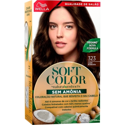Tinta de Cabelo Semi-Permanente Soft Color - 323 Café Robusta