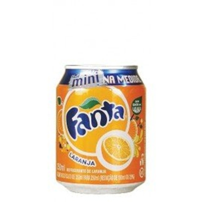 Fanta laranja lata sleek 220ml