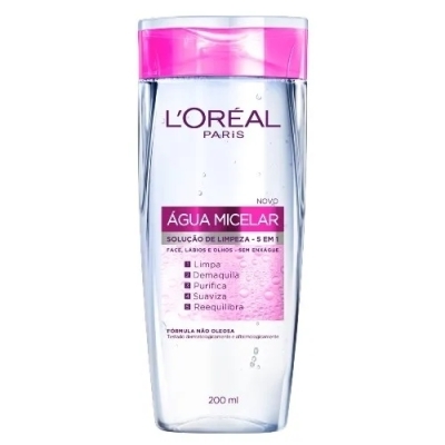 Loréal Paris Água Micelar 200ml Solução de Limpeza 5 em 1 
