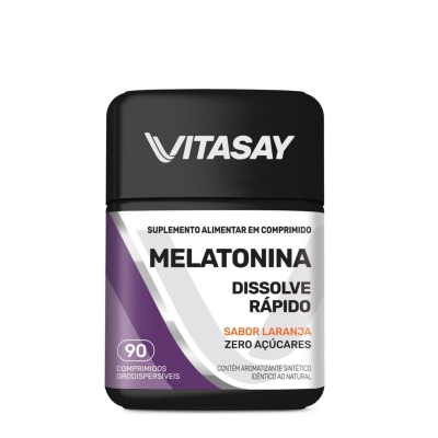 Melatonina 0,21mg Vitasay Laranja com 90 Comprimidos