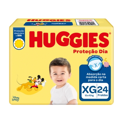 Fralda Huggies Protecao Dia Jumbo XG 24 Unidades 