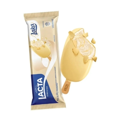 Picolé Nestlé Laka Chocolate Branco Lacta 68g