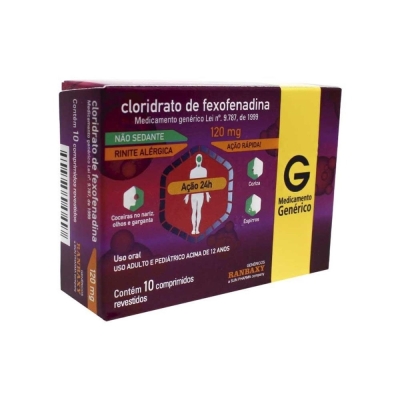 Clor fexofenadina 120mg 10 cpr g.ranbaxy