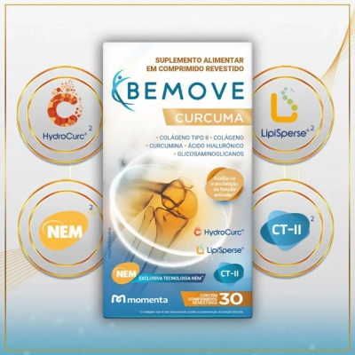 Suplemento Alimentar Bemove Cúrcuma 30 Comprimidos