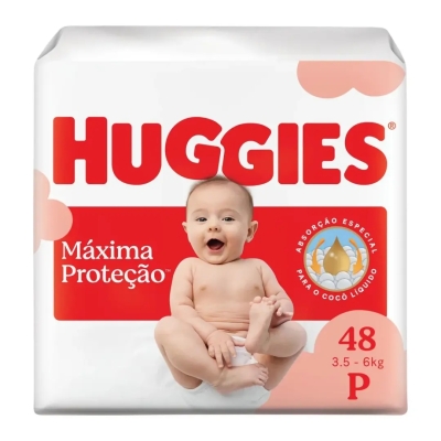 Fralda Huggies Máxima Proteção P 48 Unidades