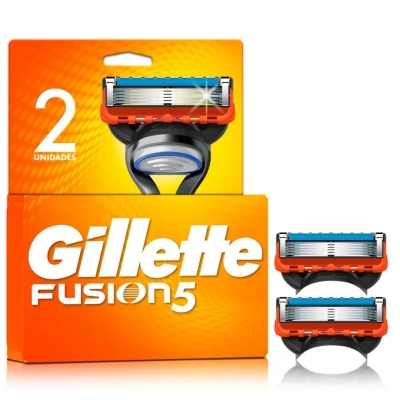 Carga para Aparelho de Barbear Gillette Fusion 5 com 2 Unidades