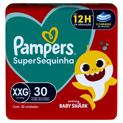 Fralda Pampers SuperSequinha XXG 30 Unidades