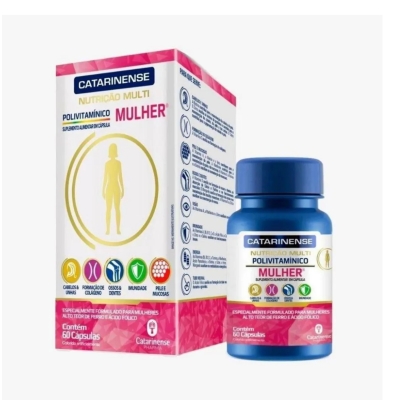 Polivitaminico Catarinense Mulher Multi 60 Cápsulas 
