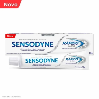 Creme Dental Sensodyne Rápido Alívio Branqueador 90g