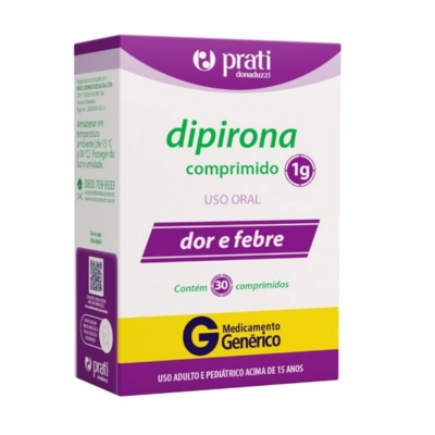Dipirona Monoidratada 1g 30 Cápsulas Genérico Prati Donaduzzi