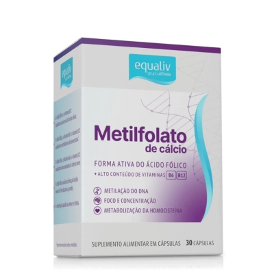 Suplemento Alimentar Equaliv Metilfolato de Cálcio 30 Cápsulas