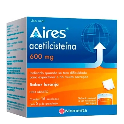 Aires Acetilcisteína 600mg 16 Sachês